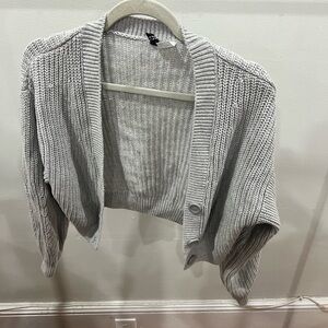 Gray cardigan
